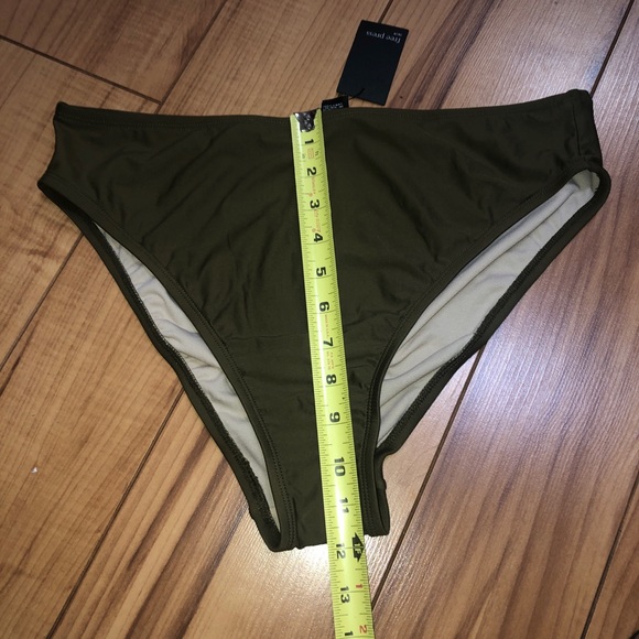 Free Press Swim High Cut Bikini Green Large NWT. - Picture 5 of 5